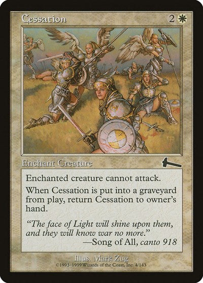 Cessation (Urza's Legacy) Light Play