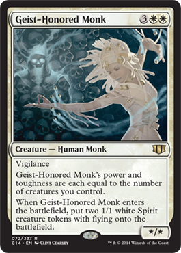 Geist-Honored Monk (Commander 2014 Edition) Medium Play