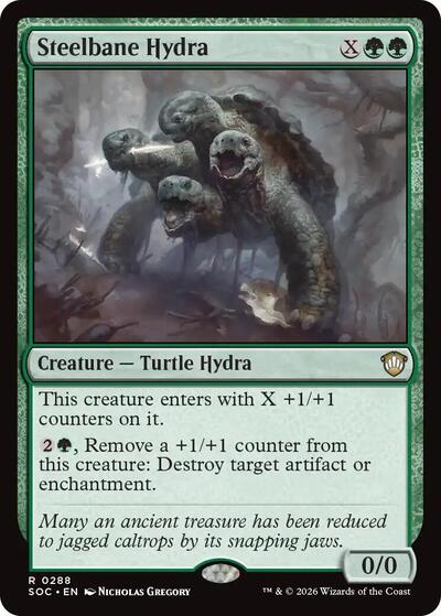 Steelbane Hydra (Commander: Secrets of Strixhaven) Light Play