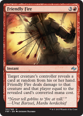 Friendly Fire (Fate Reforged) Light Play Foil