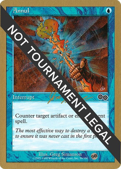 Annul - 2000 Jon Finkel (USG) (SB) (World Championship Decks) Heavy Play