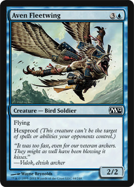 Aven Fleetwing (Magic 2012 Core Set) Medium Play Foil
