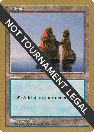 Island (427) - 1997 Janosch Kuhn (5ED) (World Championship Decks) Light Play