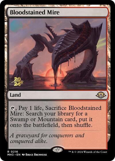 Bloodstained Mire (Promos: Prerelease Cards) Light Play Foil