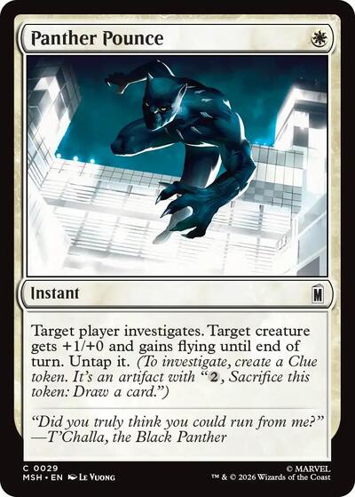 Panther Pounce (Marvel Super Heroes) Near Mint Foil
