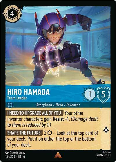 Hiro Hamada - Team Leader (Azurite Sea) Near Mint Cold Foil