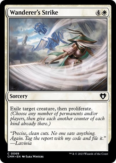 Wanderer's Strike (Commander Masters) Near Mint Foil