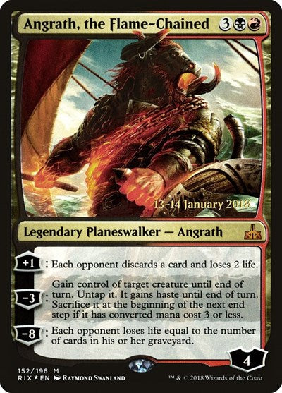 Angrath, the Flame-Chained (Promos: Prerelease Cards) Light Play Foil