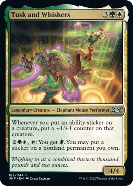 Tusk and Whiskers (Unfinity) Near Mint Foil