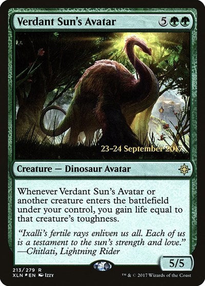 Verdant Sun's Avatar (Promos: Prerelease Cards) Light Play Foil