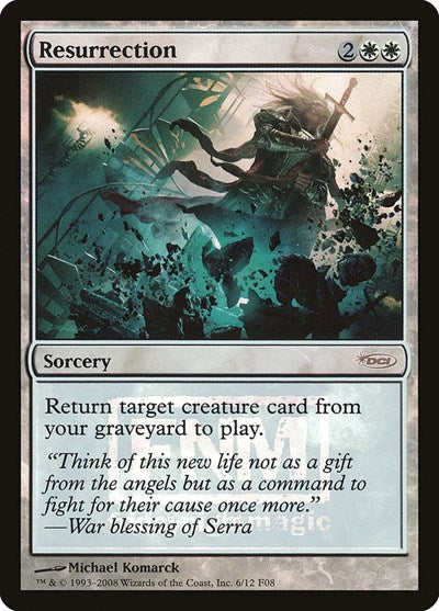 Resurrection (Promos: FNM) Heavy Play Foil