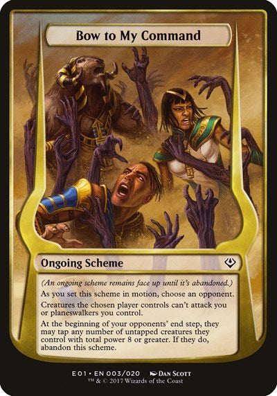 Bow to My Command (Archenemy: Nicol Bolas) (Oversize Cards) Near Mint