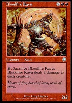 Bloodfire Kavu (Apocalypse) Medium Play Foil