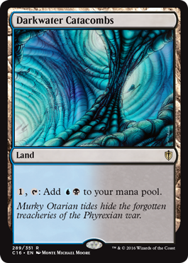 Darkwater Catacombs (Commander 2016 Edition) Light Play