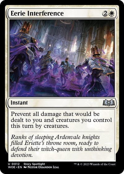 Eerie Interference (Wilds of Eldraine) Light Play Foil
