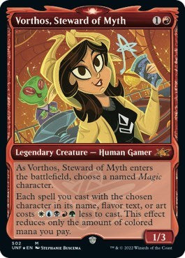 Vorthos, Steward of Myth (Showcase) (Galaxy Foil) (Unfinity) Near Mint Foil
