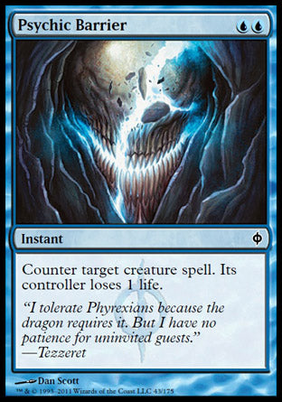Psychic Barrier (New Phyrexia) Light Play Foil