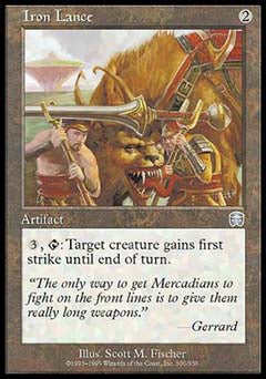 Iron Lance (Mercadian Masques) Light Play