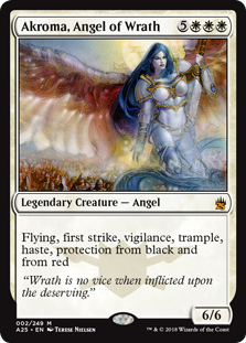Akroma, Angel of Wrath (Masters 25) Light Play Foil