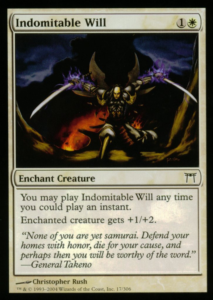 Indomitable Will (Champions of Kamigawa) Light Play Foil