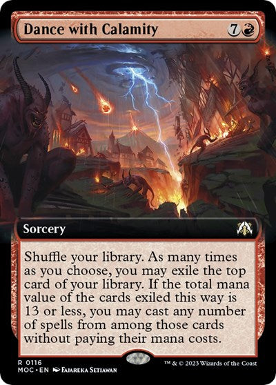 Dance with Calamity (Extended Art) (Commander: March of the Machine) Near Mint