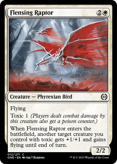 Flensing Raptor (Phyrexia: All Will Be One) Light Play Foil