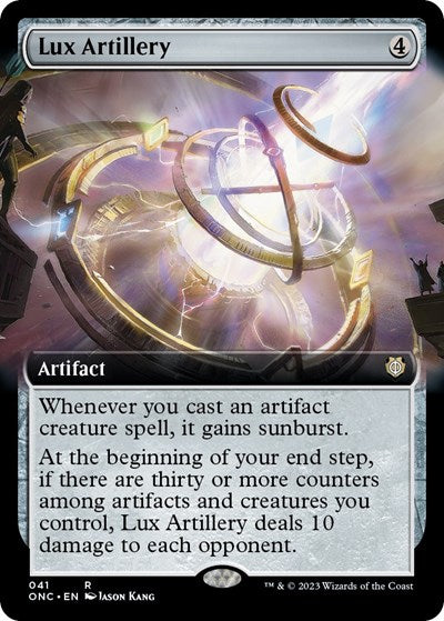 Lux Artillery (Extended Art) (Commander: Phyrexia: All Will Be One) Near Mint Foil