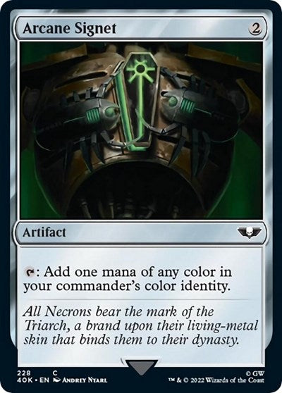 Arcane Signet (228) (Universes Beyond: Warhammer 40K) Light Play
