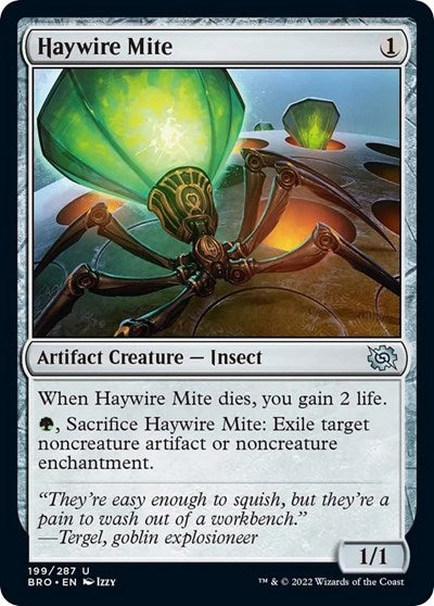Haywire Mite (The Brothers' War) Light Play Foil