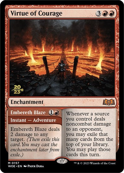 Virtue of Courage (Promos: Prerelease Cards) Near Mint Foil