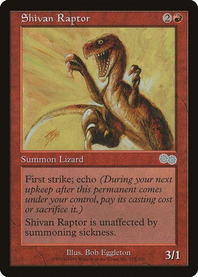 Shivan Raptor (Urza's Saga) Near Mint
