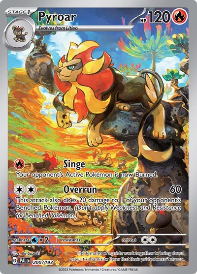 Pyroar - 200 (SV02: Paldea Evolved) Near Mint Holofoil