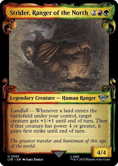 Strider, Ranger of the North (Showcase Scrolls) (Universes Beyond: The Lord of the Rings: Tales of Middle-earth) Near Mint