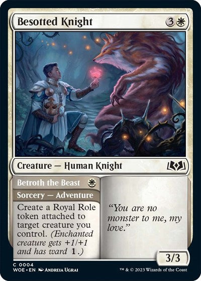 Besotted Knight (Wilds of Eldraine) Near Mint Foil