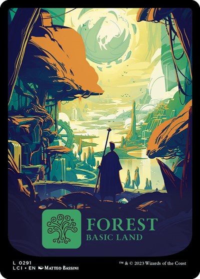 Forest (0291) (The Lost Caverns of Ixalan) Light Play Foil