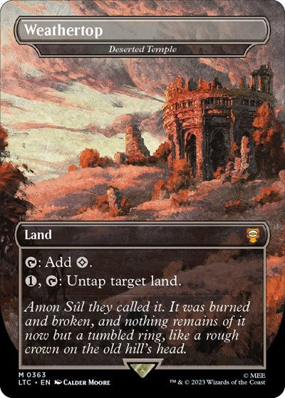 Weathertop - Deserted Temple (Commander: The Lord of the Rings: Tales of Middle-earth) Light Play Foil