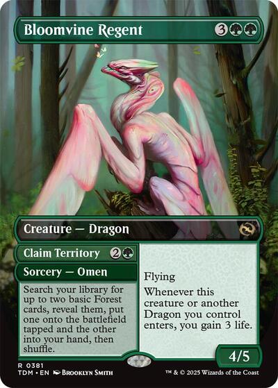 Bloomvine Regent (Borderless) (Tarkir: Dragonstorm) Near Mint Foil