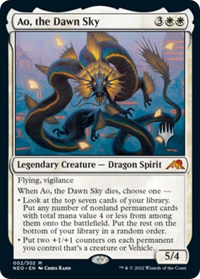 Ao, the Dawn Sky (Promo Pack: Kamigawa: Neon Dynasty) Near Mint Foil