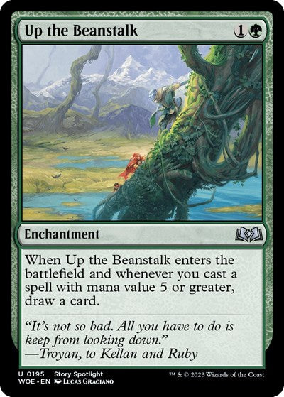 Up the Beanstalk (Wilds of Eldraine) Medium Play Foil