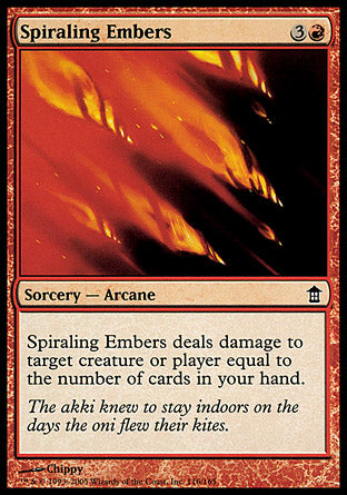 Spiraling Embers (Saviors of Kamigawa) Medium Play
