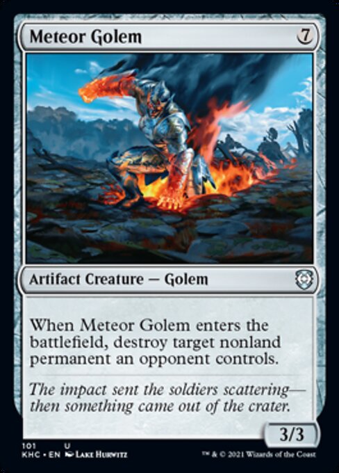 Meteor Golem (Commander 2021 Kaldheim) Near Mint