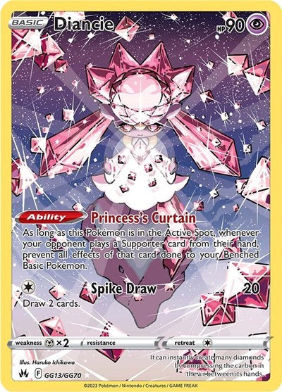 Diancie (Crown Zenith: Galarian Gallery) Light Play Holofoil