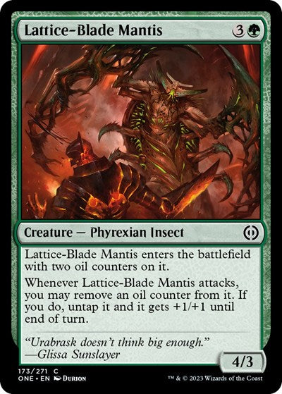 Lattice-Blade Mantis (Phyrexia: All Will Be One) Near Mint