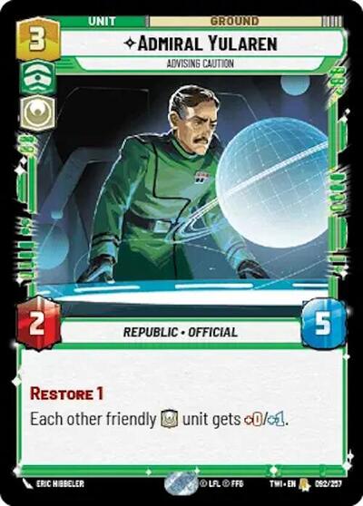 Admiral Yularen (Twilight of the Republic) Near Mint Foil