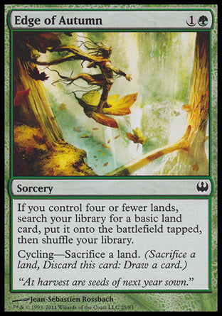 Edge of Autumn (Duel Decks: Knights vs Dragons) Damaged / Poor