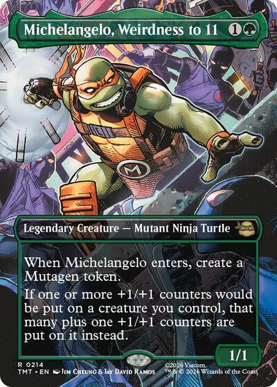 Michelangelo  Weirdness to 11  Borderless|1|0|0.00