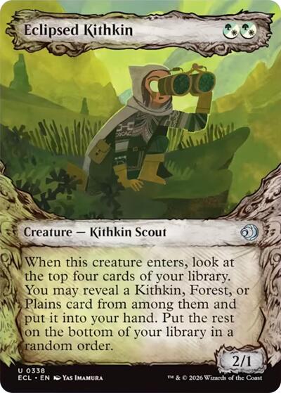 Eclipsed Kithkin (Showcase) (Lorwyn Eclipsed) Light Play Foil