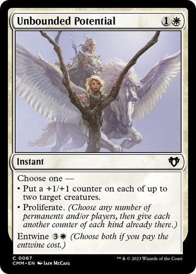 Unbounded Potential (Commander Masters) Near Mint Foil