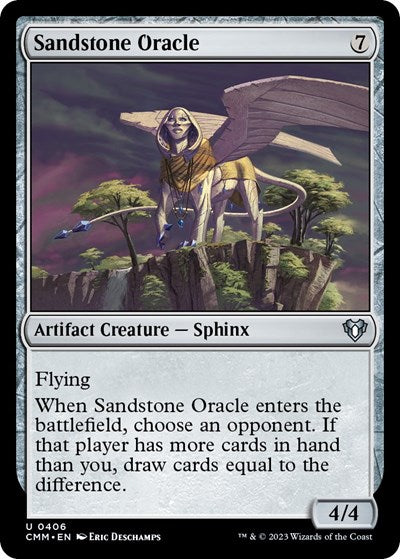 Sandstone Oracle (Commander Masters) Damaged / Poor Foil