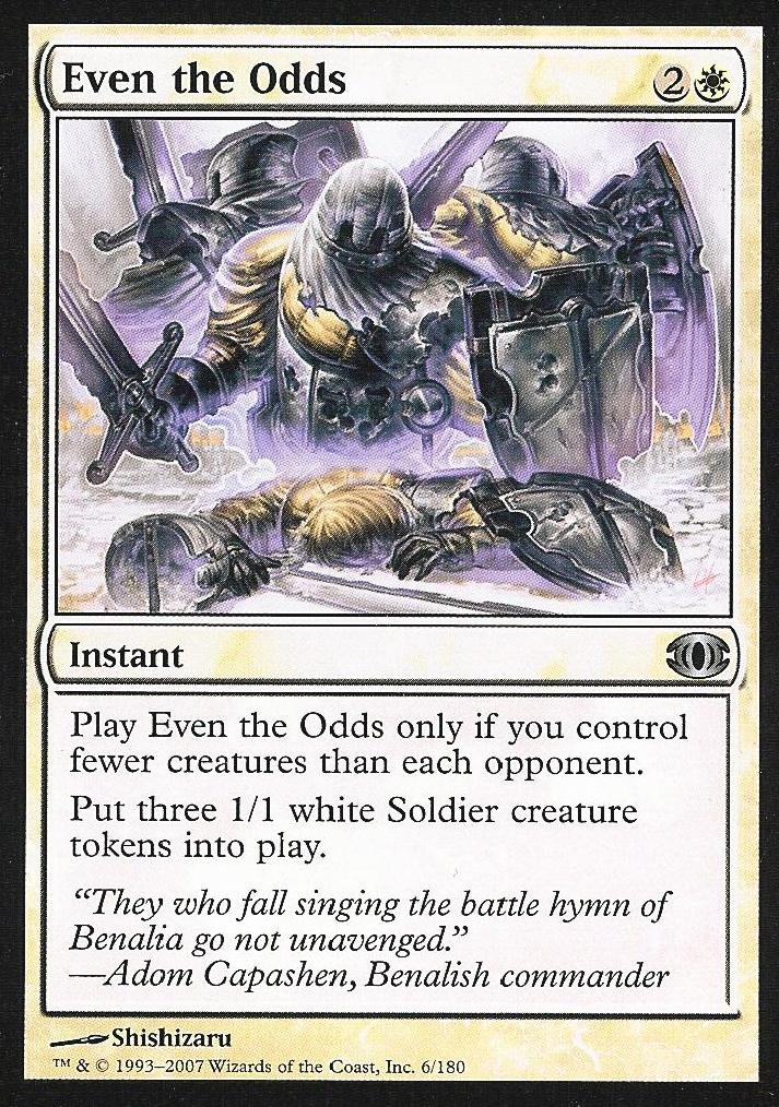 Even the Odds (Futuresight) Medium Play Foil